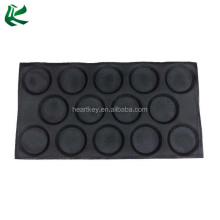 Silform Perforated Hamburger Baking Mold, 14 Cavity Silicone Perforated Round Hamburger Baking Mold